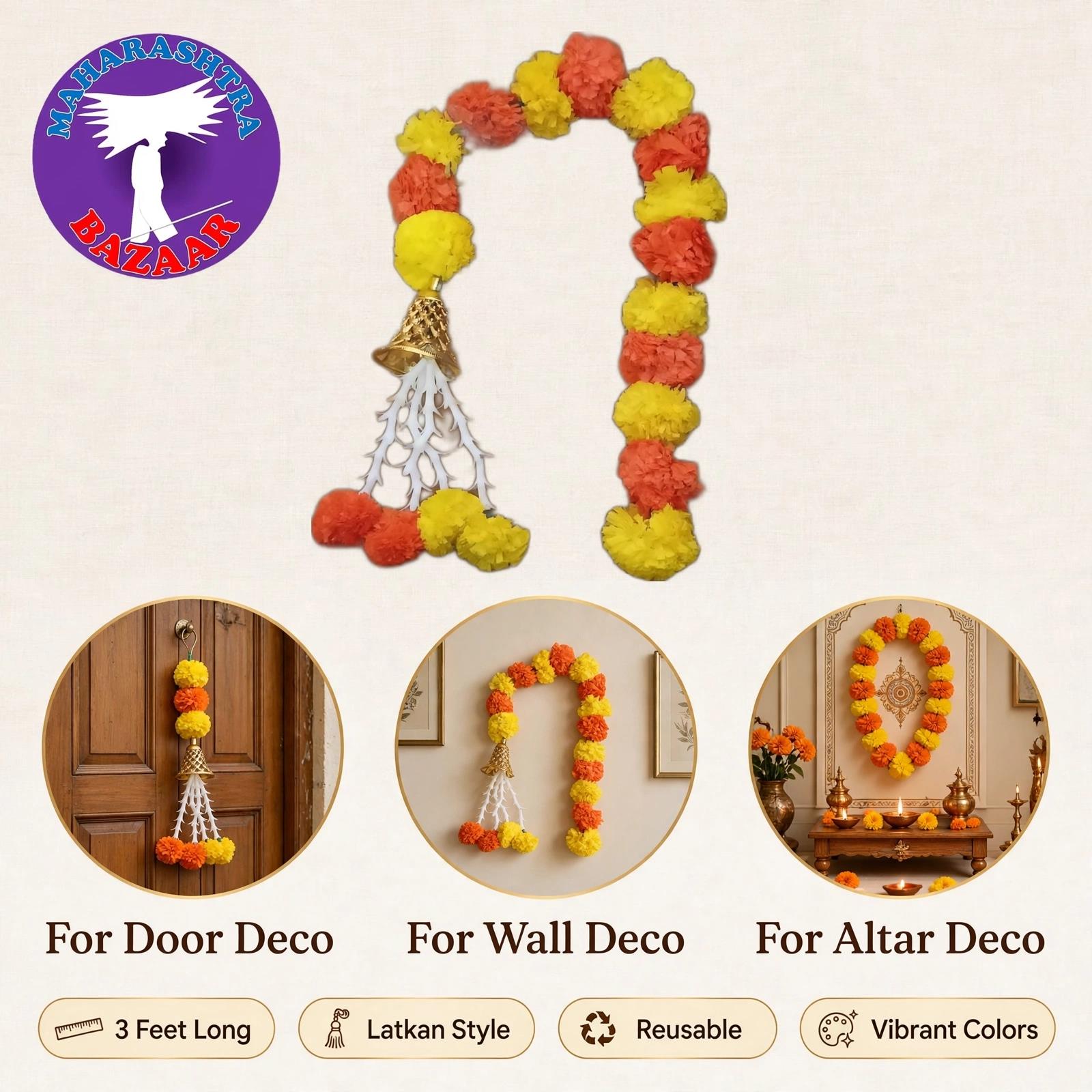 Marigold String With Bell 5feet B14