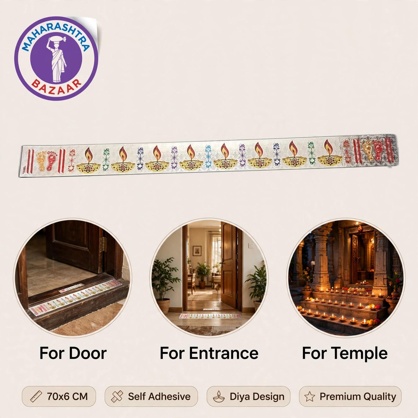 Door Floor Sticker 70x6 cm D10