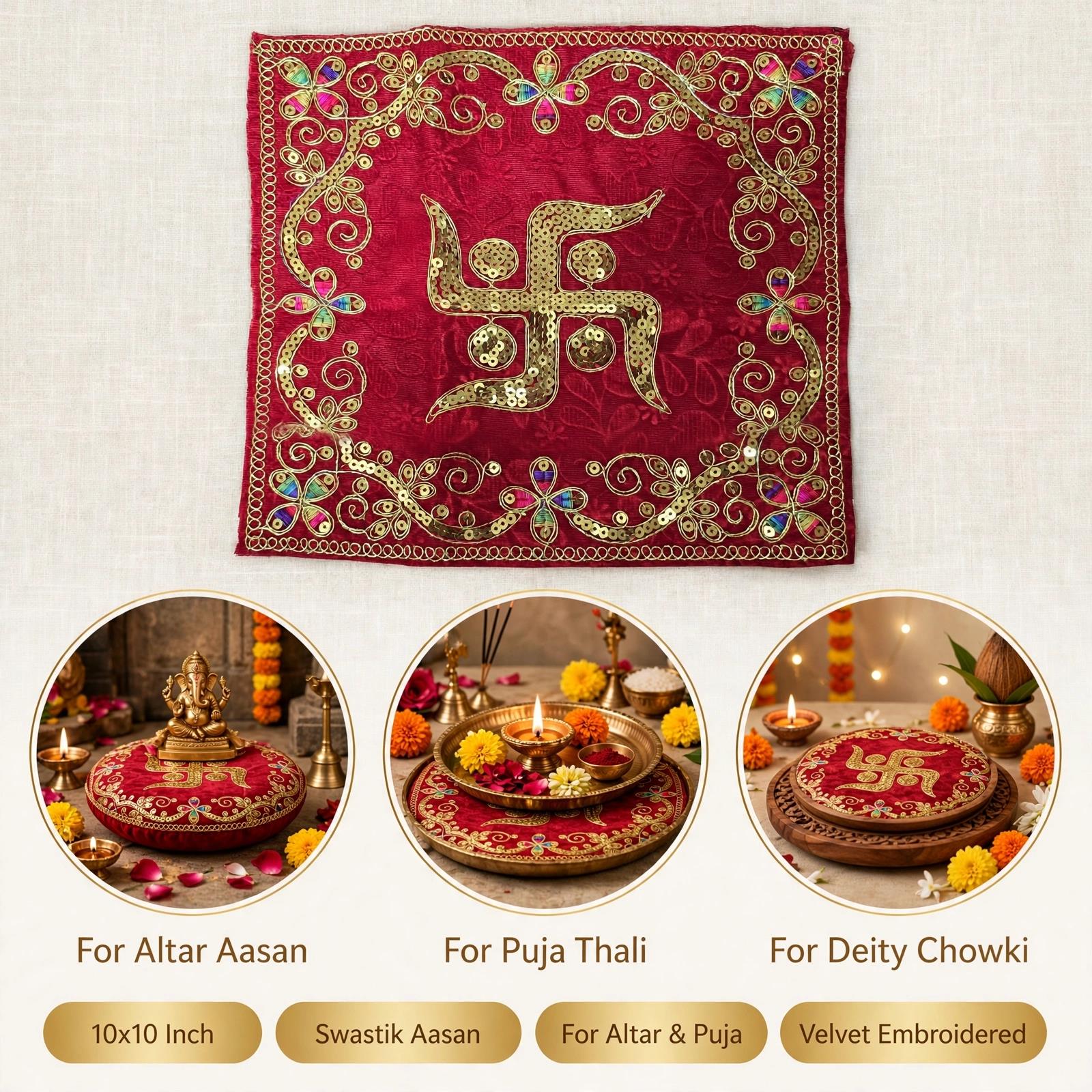 Swastik Aasan 10x10 Inch