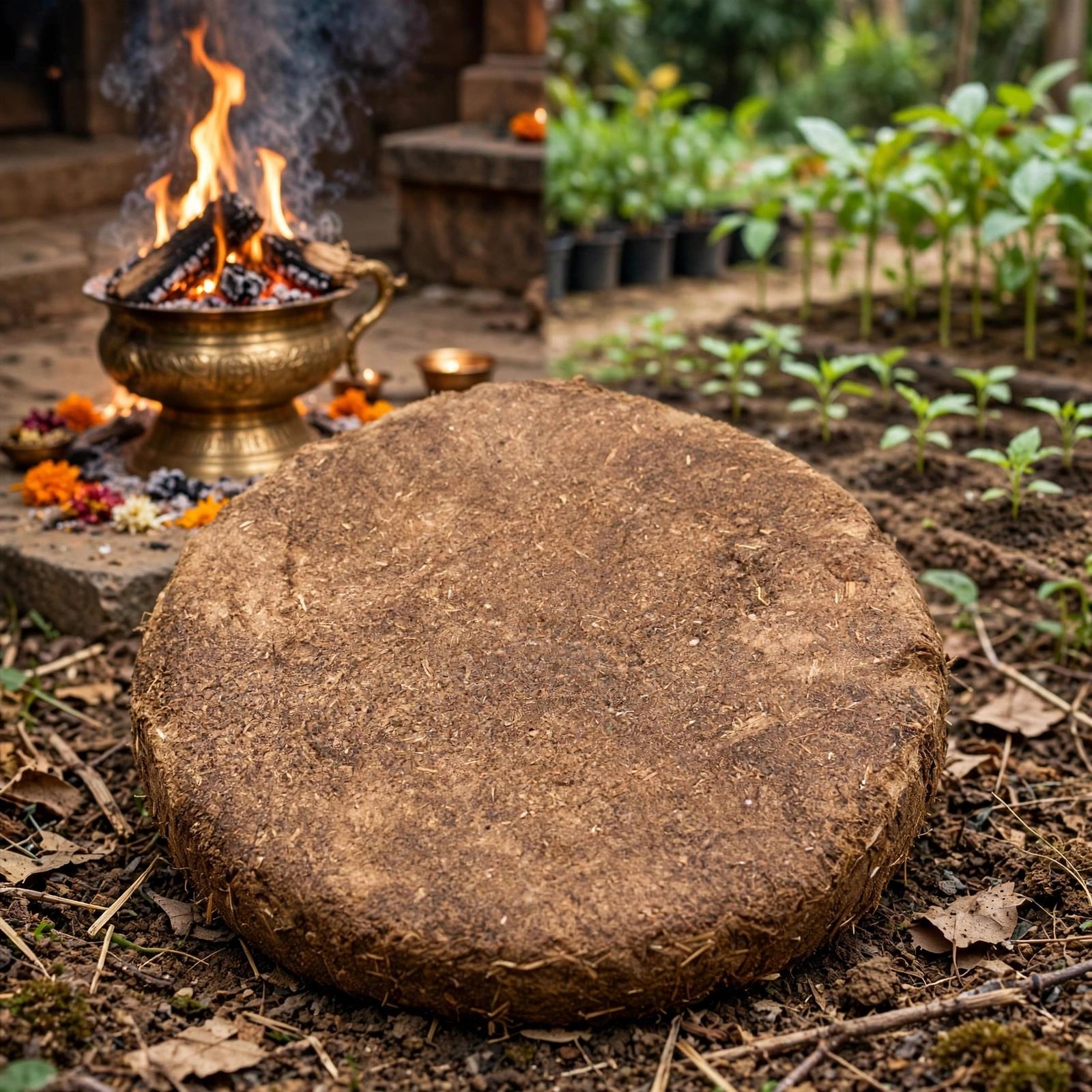 Sheni (cow Dung) – Puja Essential 4inch