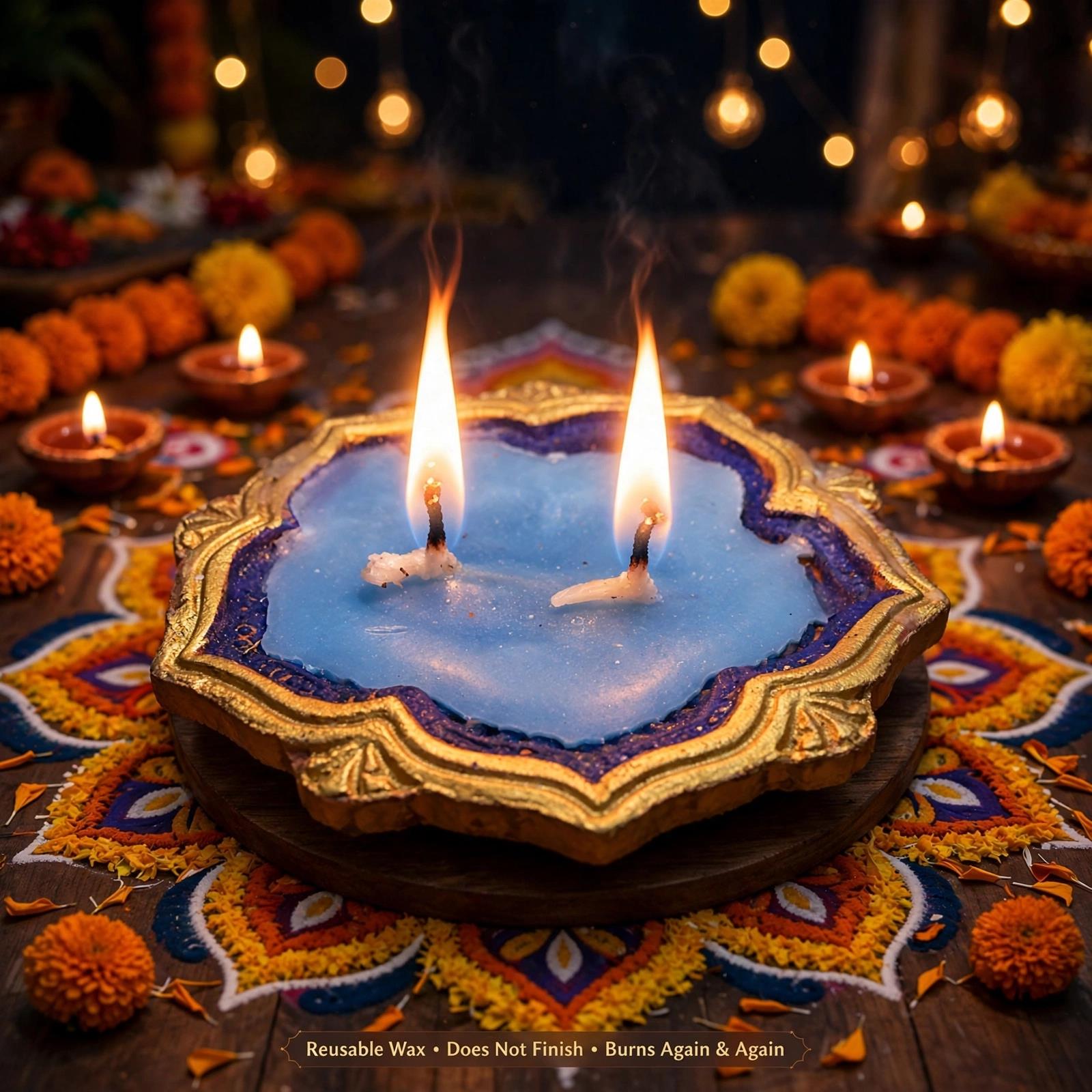 Clay Diya With Vax 1pc