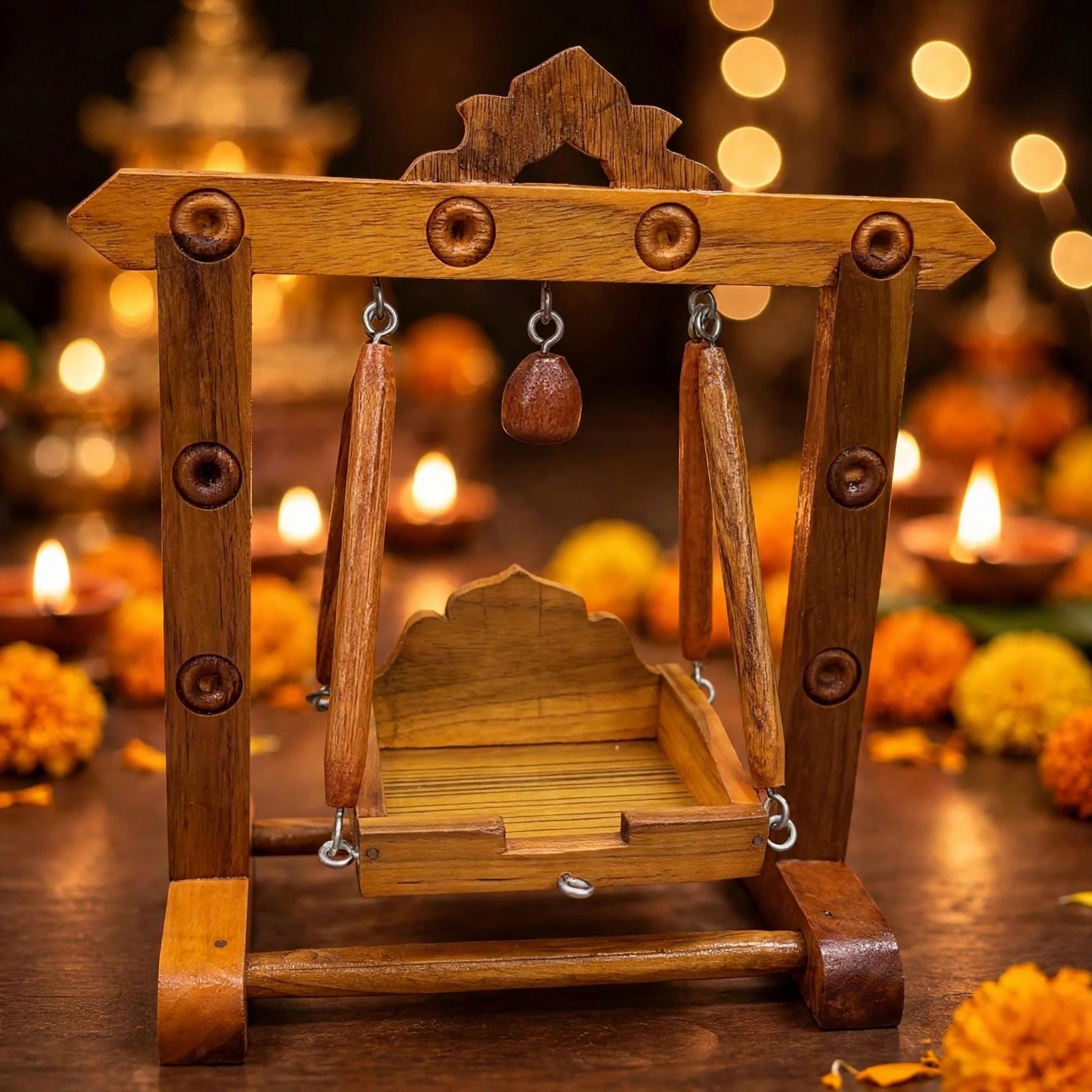 Premium Wooden Zula Swing For God
