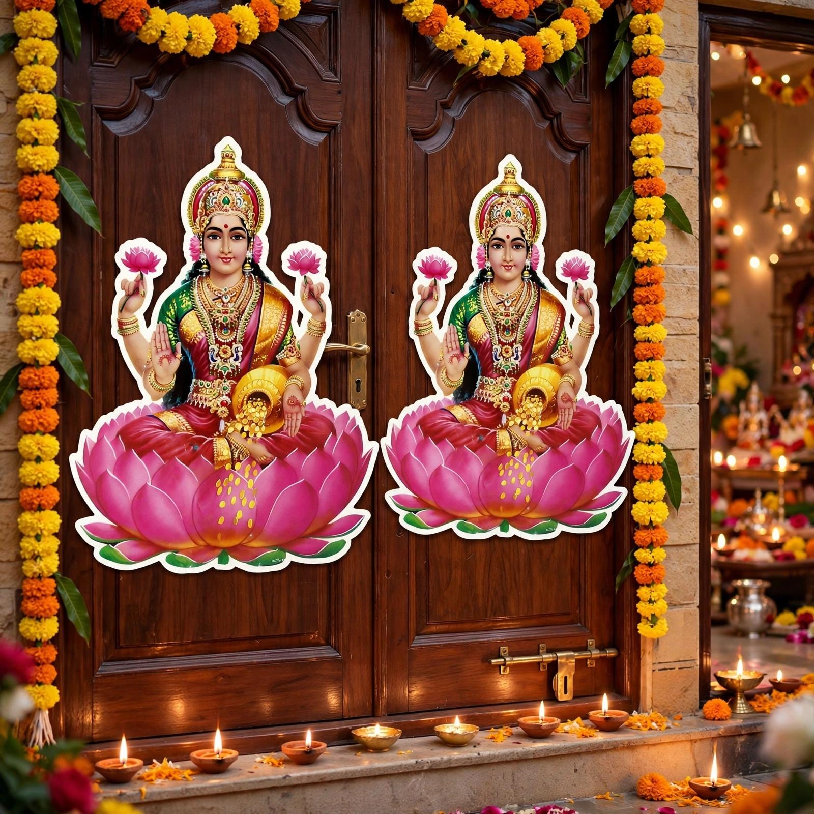 Laxmi Photo Sticker 2pcs 25cm