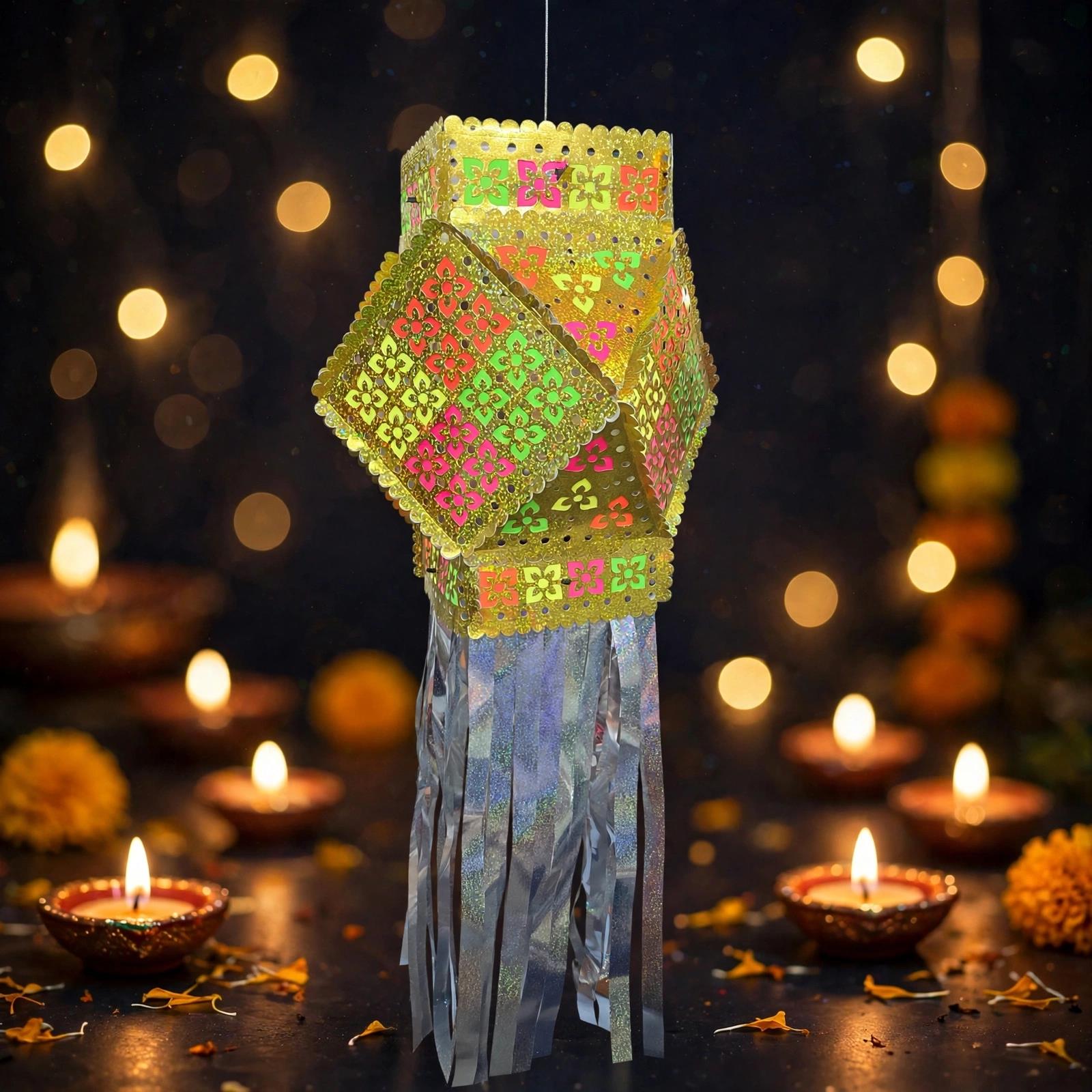 Cardboard Lantern 38 Inch Long D1