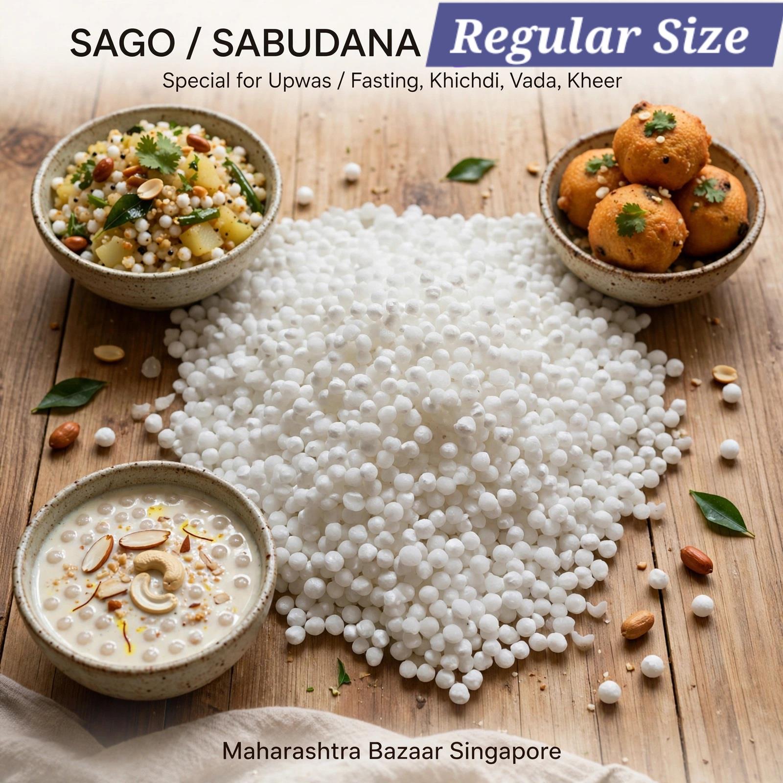 Indian Sago (sabudana Regular) 500g