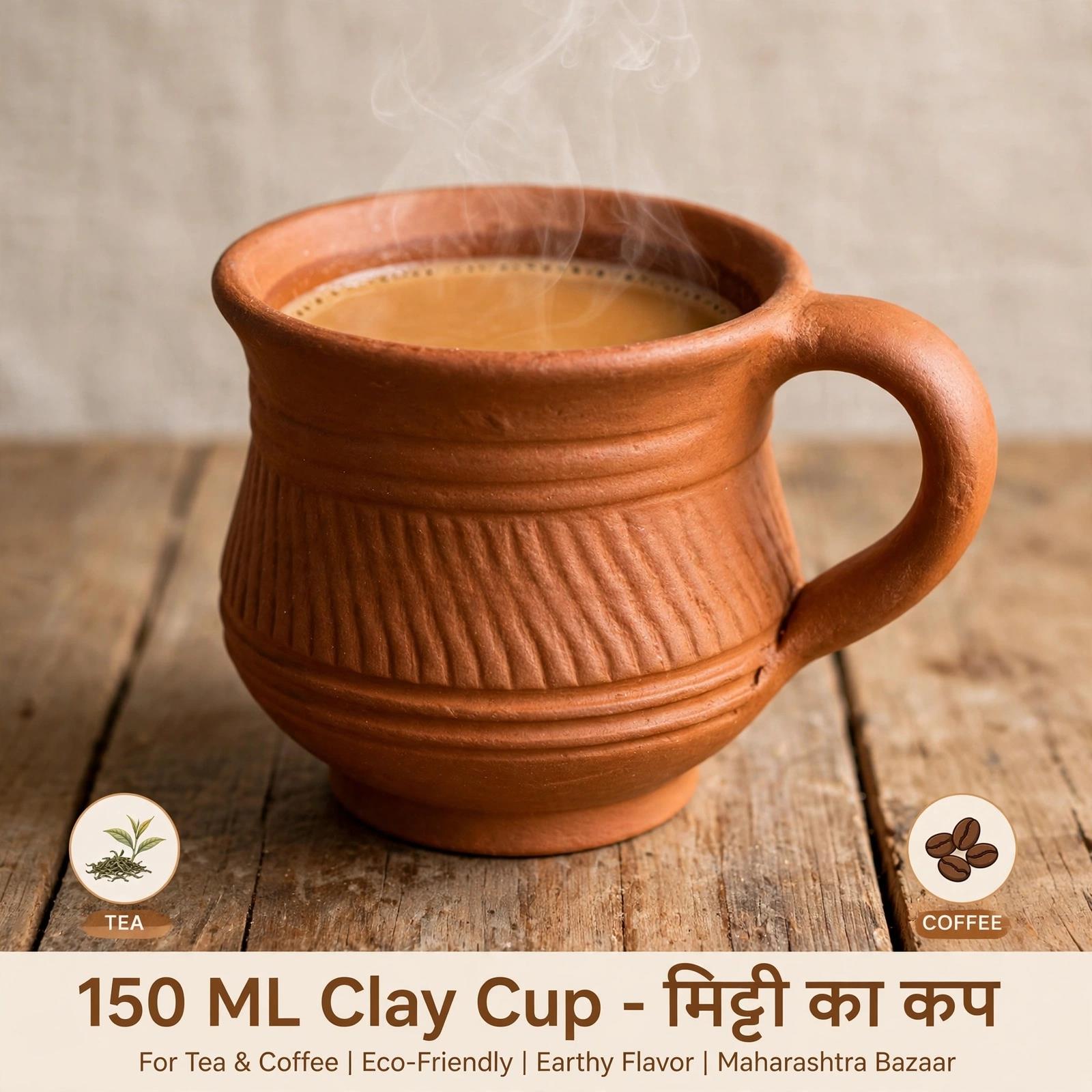 Clay Tea Cup D2501a - Indian Grocery Singapore