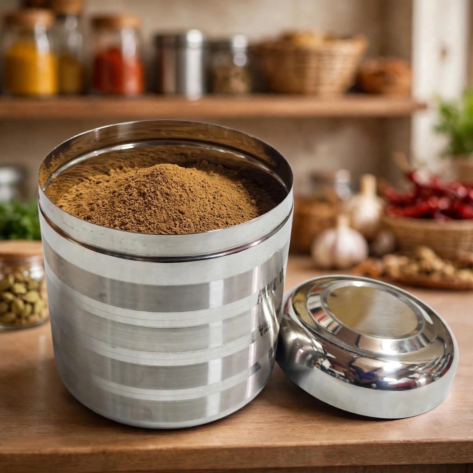 Stainless Steel Dabba 2.5± ltr Size 2