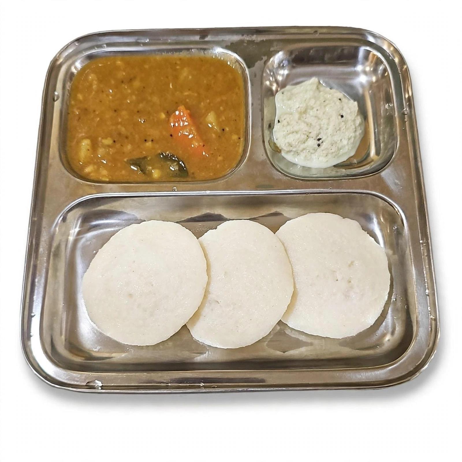 Stainless Steel Compartment Plate Small