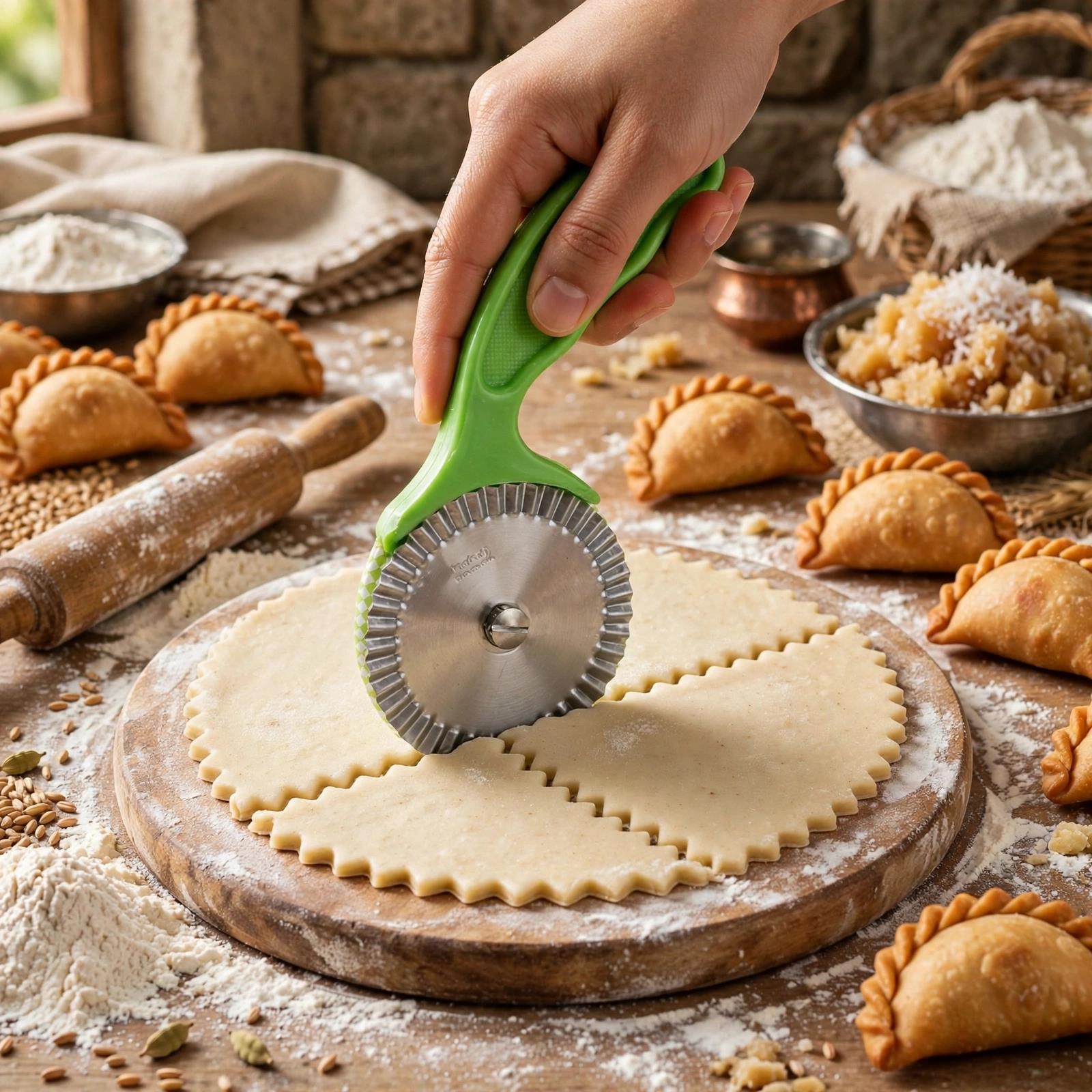 Karanji Samosa Cutter Green